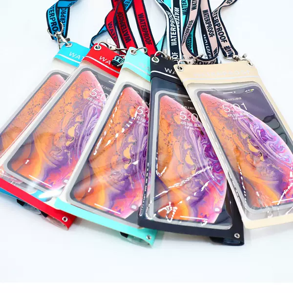 Mobile Phone Waterproof Bag Touchscreen Swimming Diving Case Transparent Mobile Phone Bag Waterproof Bag Universal Takeaway Rider Mobile Phone Case