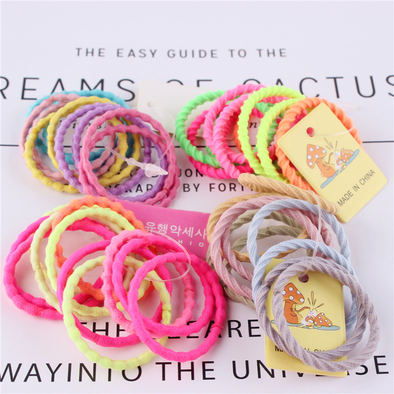 Cute colored multi -color small hair ring small braid color hair…