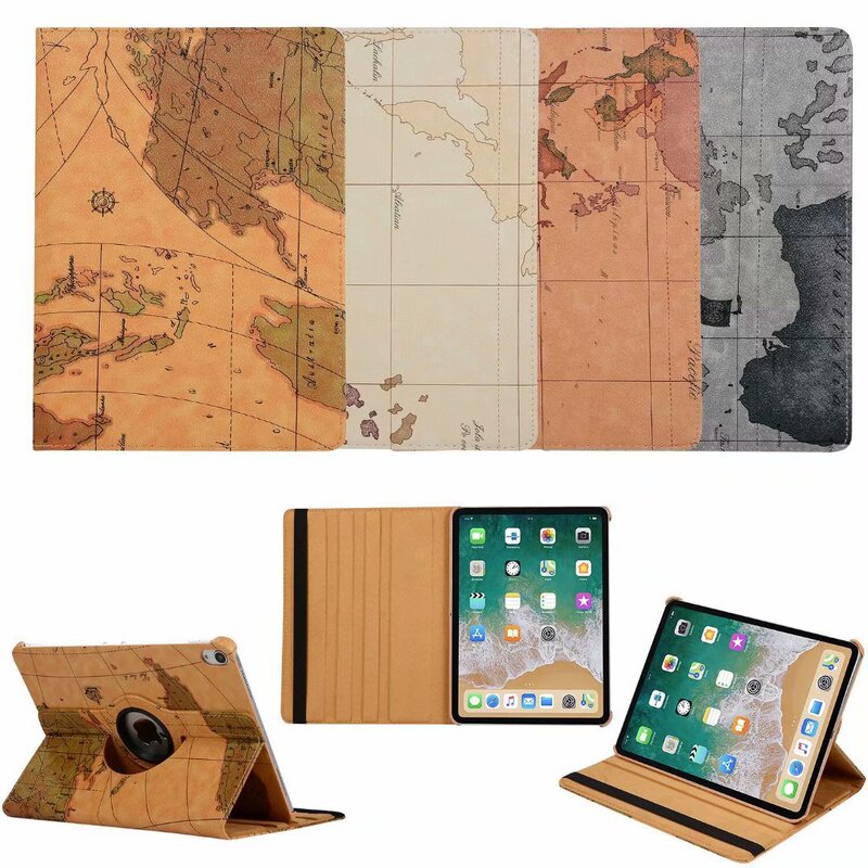 Applicable to Apple ipad pro11-inch protective case 2020Pro11 leather case rotating litchi pattern protective case sleep