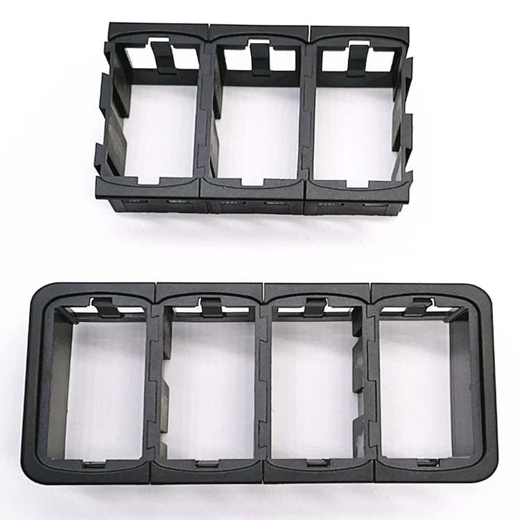 船舶汽车用品塑胶空白翘板开关面板6位框 车载防水安装12-24V