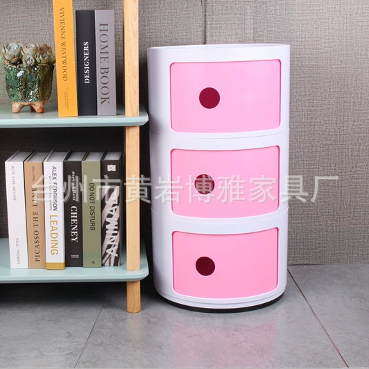 Mini small bedside cabinet simple modern bedroom corner cabinet storage cabinet multifunctional round storage cabinet