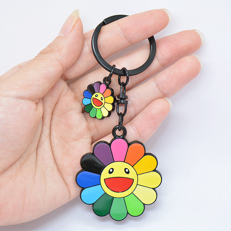 Japanese art keychain solar-powered