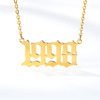 Golden necklace stainless steel, choker