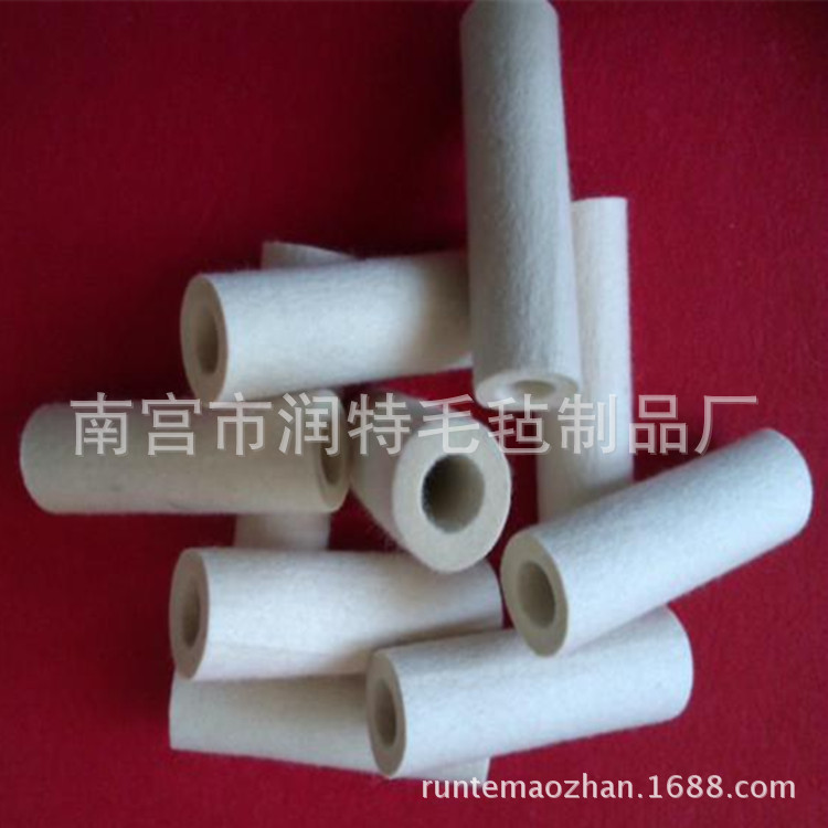 跨境直销、大量现货 羊毛毡筒 圆形无缝毛毡 机制工业小毛毡筒套