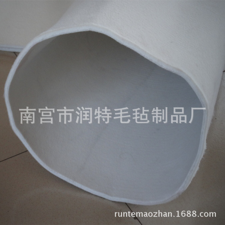 实力厂家 羊毛毡轴套、皮革机毡套、挤水机毛毡套筒 选用天然羊毛