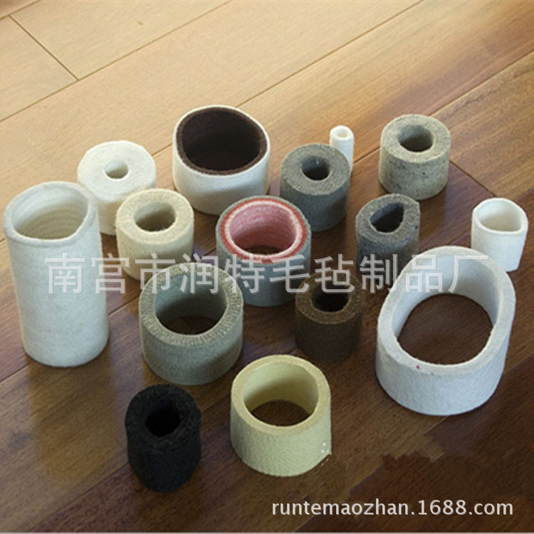 直销 高温毛毡套 纤维毛毡筒套  毛毡筒套 有大量现货 支持批发