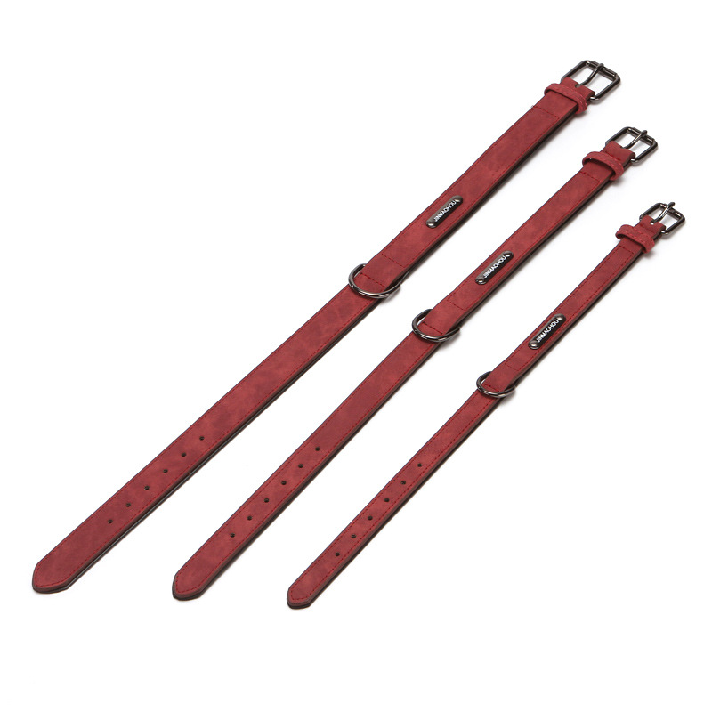 Ventas transfronterizas de nuevo collar de mascotas, collar de tracción, collar de cuero de ultrafibra, artículos de mascotas al por mayor