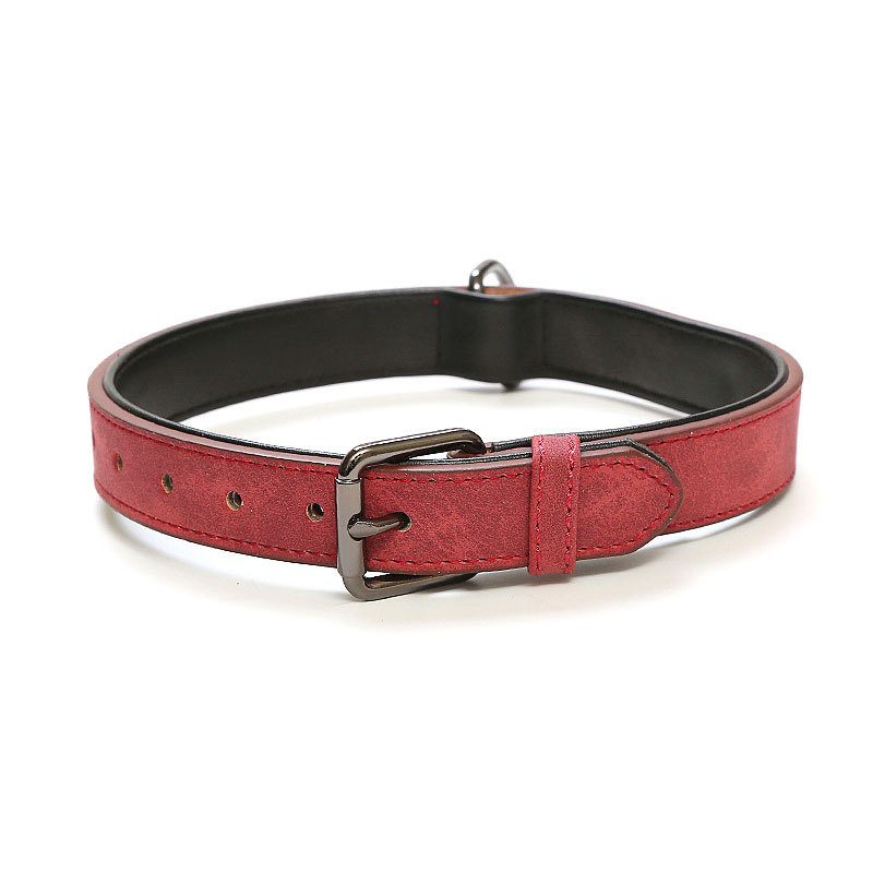 Ventas transfronterizas de nuevo collar de mascotas, collar de tracción, collar de cuero de ultrafibra, artículos de mascotas al por mayor