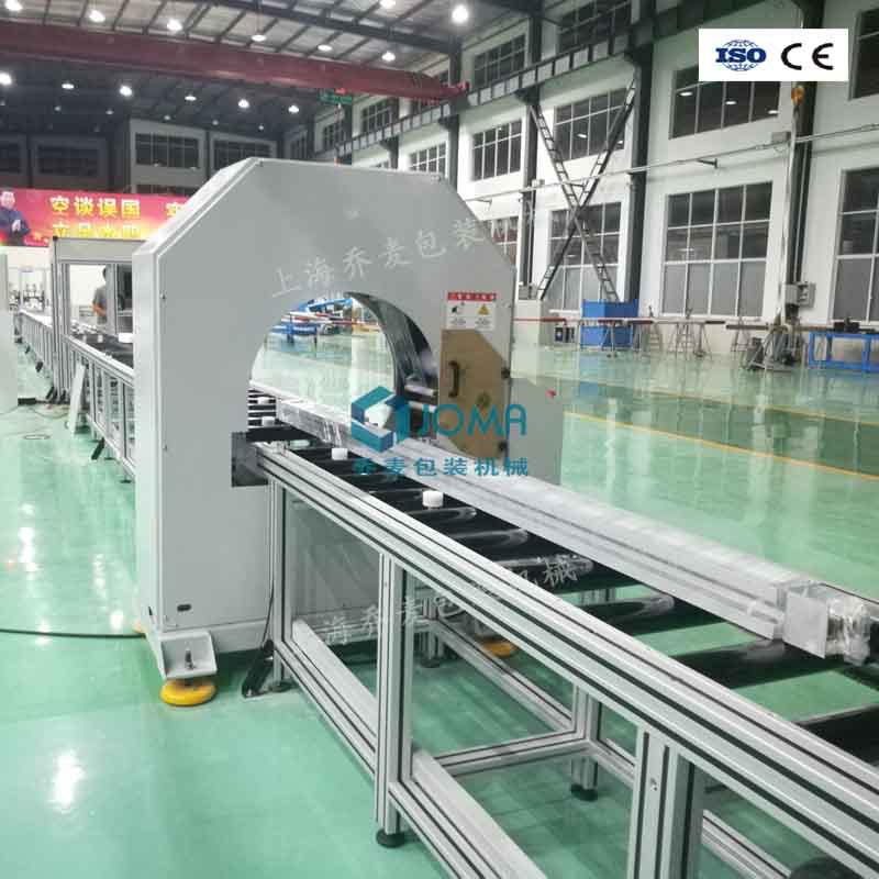 供水平式卷膜包装机 膜卷缠绕打包机 拉伸膜裹包机 乔麦供