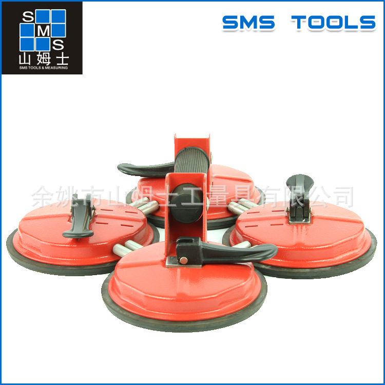 厂家供应新款四爪吸盘铁质天然橡胶瓷砖玻璃吸盘 红色大型吸盘