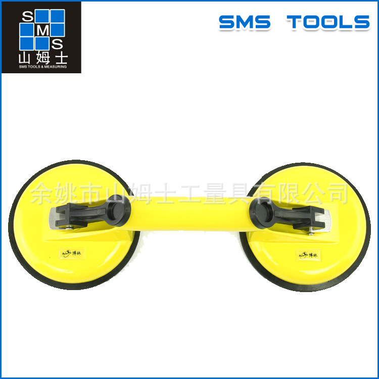 厂家批发黄色大型两爪瓷砖玻璃吸盘吸提器  铝合金两爪吸盘