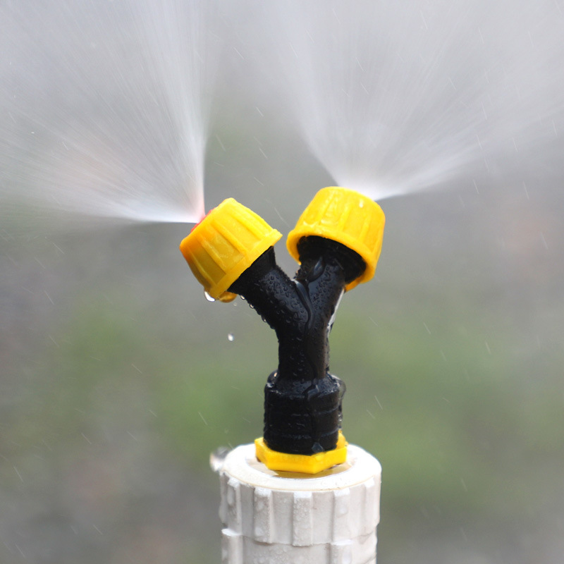 4 puntos pulverización cruzada polvo plástico micro pulverización de agua atomización humidificación de polvo enfriamiento sitio de construcción cerco de prevención de polvo no incluido impuestos image 3