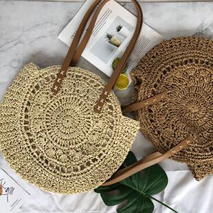 Straw universal beach one-shoulder bag
