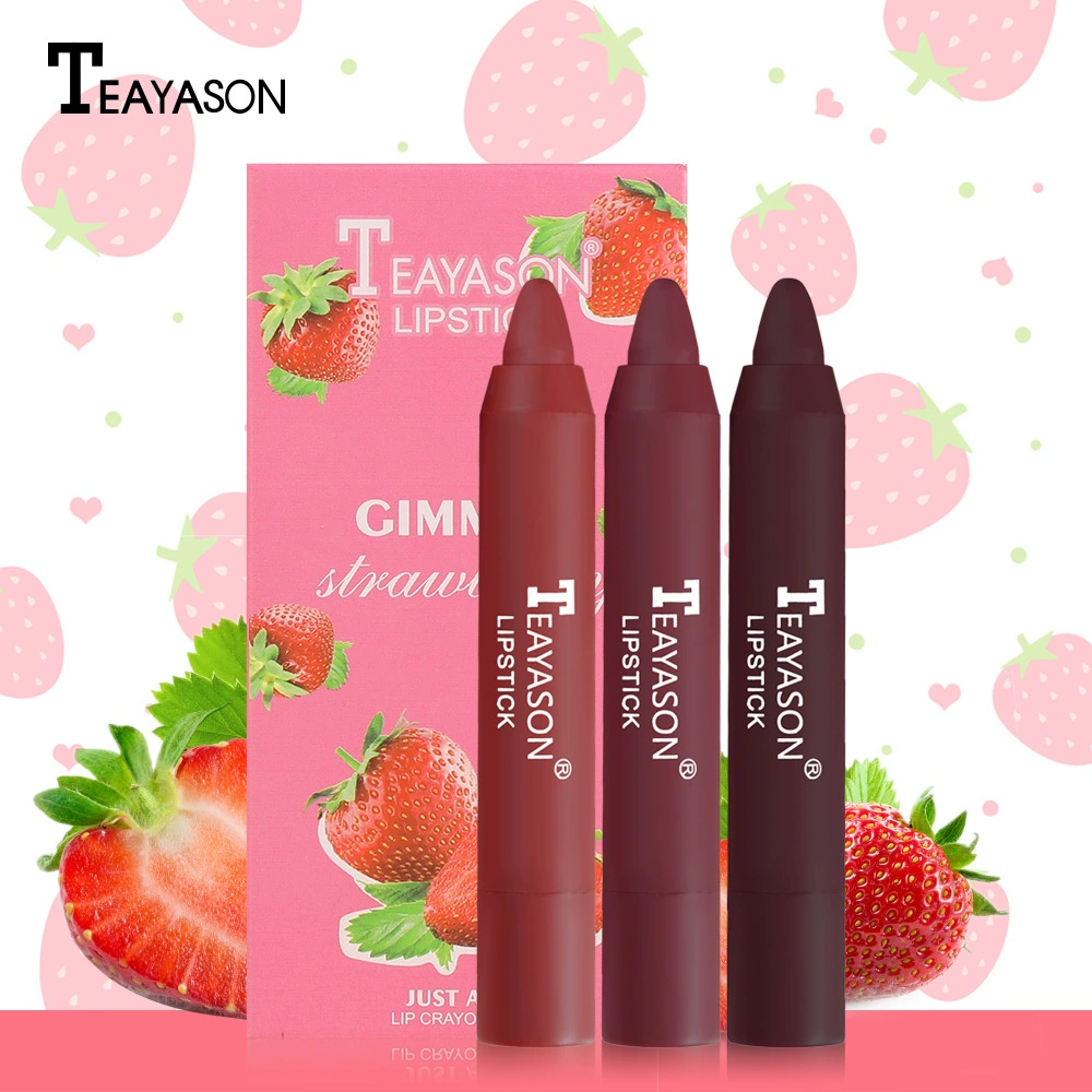 Набор карандашей для губ Lip Crayon Set Teayason, 3 шт. карандаши для помады и праймера, полупрозрачное нанесение, матовая отделка