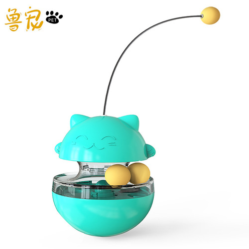 Wobble Cat Toy, Cross-border Amazon Cat Food Leaking Ball Self-Entertainment Tooth Grinding Cat Teaser, Cat Toy