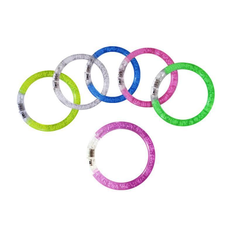 Juguetes luminosos al por mayor de acrílico pulsera luminosa LED pulsera puesto Venta caliente juguetes al por mayor