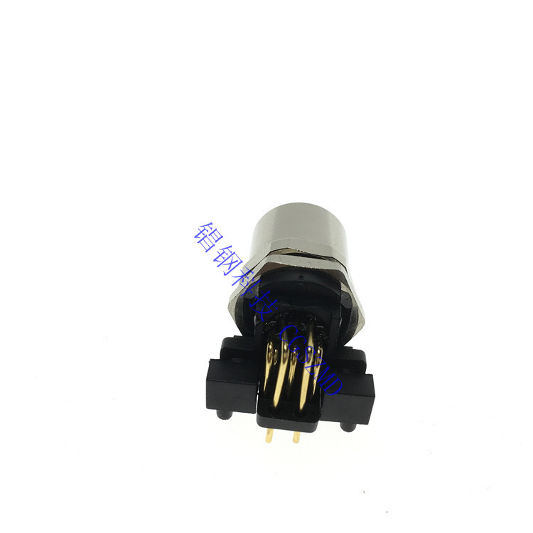 M1290ĸ8о90 Degree  M12 Connectors PCB Mount