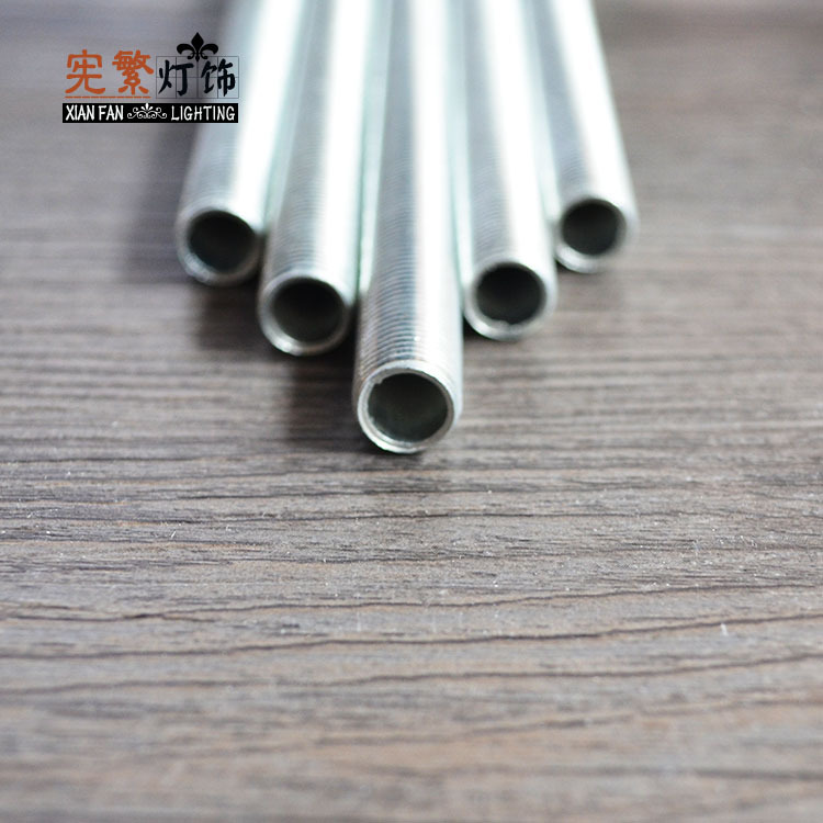[Xianfan] accesorios de la lámpara M10 tubo de diente completo tubo de diente hueco tubo de diente de aleación galvanizado longitud del tubo puede ser cualquier