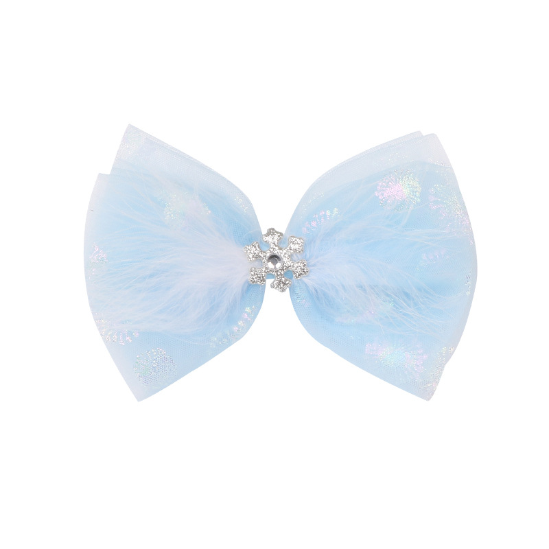 MC1534 라이트 블루 눈송이 깃털