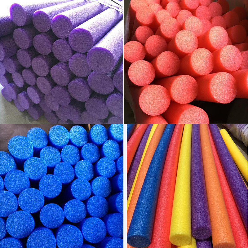 EPE环保彩色游泳珍珠棉管游泳池游乐场泡沫实心高密度蒙眼互打棒