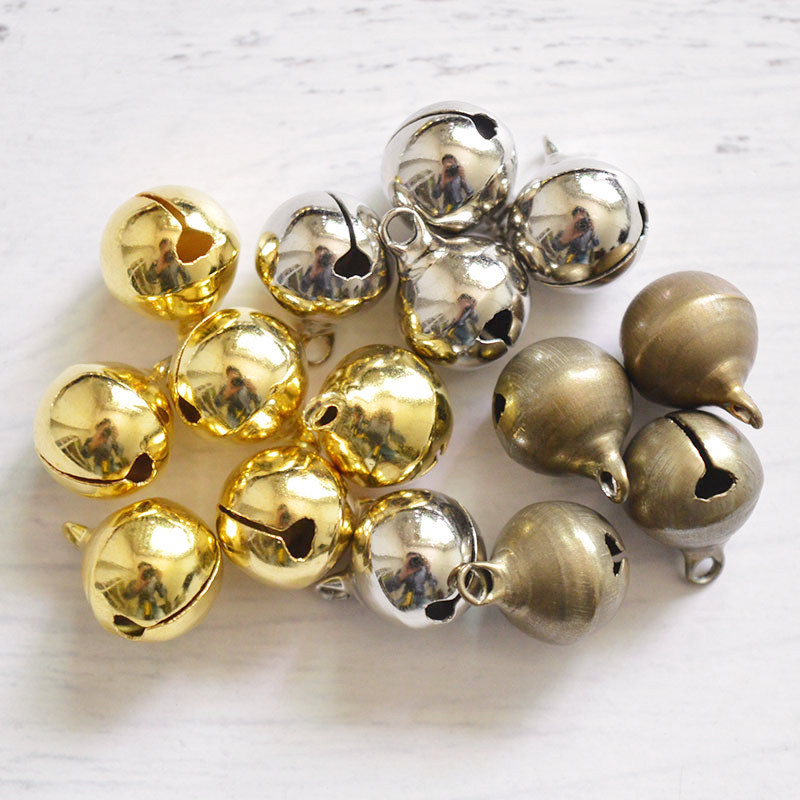 6MM-14MM light gold bell gift box round bell cat dog pet bell word small bell 6MM-14MM light gold bell gift box round bell cat dog pet bell word small bell