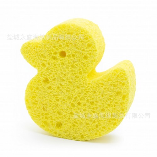 Manufacturer of wood pulp cotton baby bath sponge, face wash sponge, cartoon special-shaped wood pulp sponge