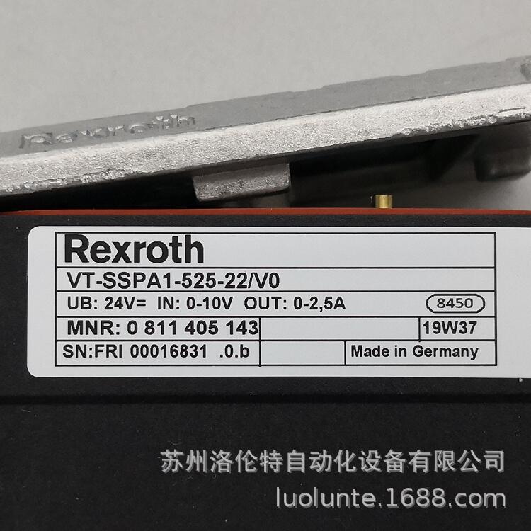 0811405143  VT-SSPA1-525-2X/V0 Rexroth / 放大器 / 全新原装