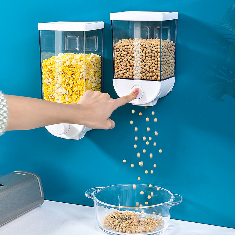 Wall-Mounted Grain Storage Grain Storage Box Canned Bean Storage Tank Kitchen Storage Tank Grain Sealed Tank Wall-Mounted Grain Storage Grain Storage Box Canned Bean Storage Tank Kitchen Storage Tank Grain Sealed Tank