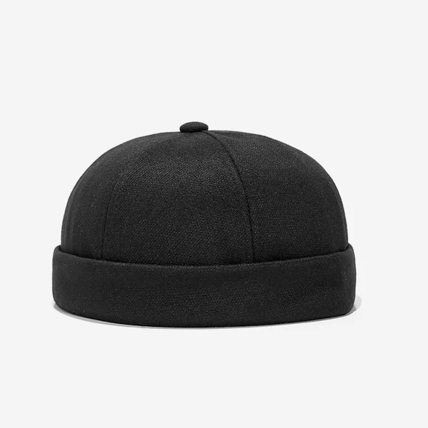 Spring New Hat Styles for Men and Women, Street Fashion Retro Brimless Caps, Solid Color Hats