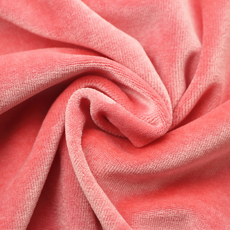 竹纤维天鹅绒竹纤维涤纶针织纬编反包毛巾剪绒布天鹅绒布服装面料