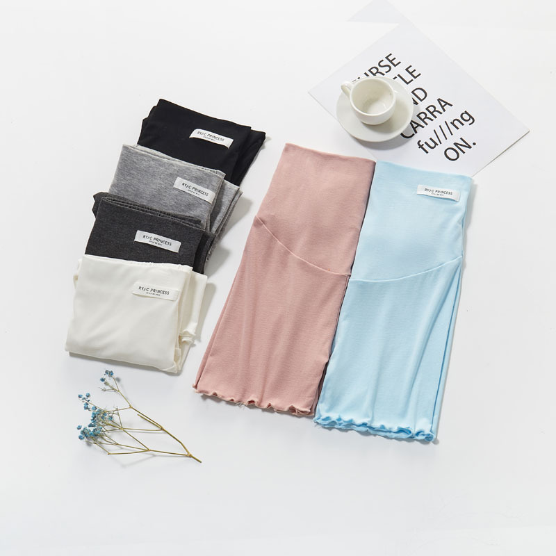 Pregnant Women's Safety Pants Summer Anti-Dusk Pregnant Modal Shorts Outerwear Loose Belly-supporting Leggings Trendy Mom