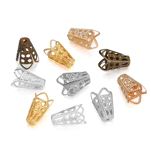 DIY jewelry accessories materials wine glass torus bead cap pendant hollow torus separated bead pendant loose bead tori