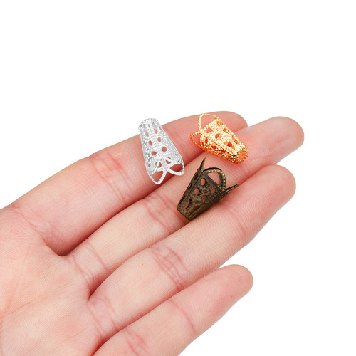 DIY jewelry accessories materials wine glass torus bead cap pendant hollow torus separated bead pendant loose bead tori
