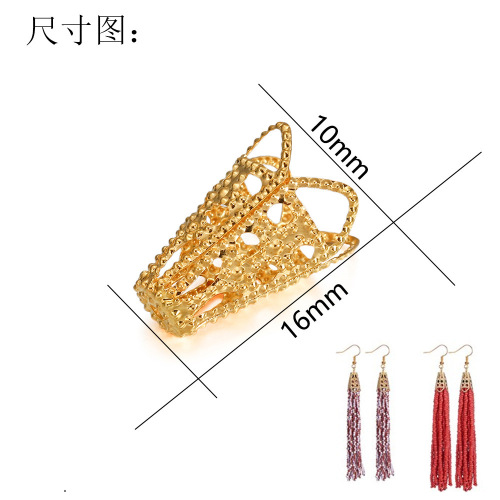 DIY jewelry accessories materials wine glass torus bead cap pendant hollow torus separated bead pendant loose bead tori