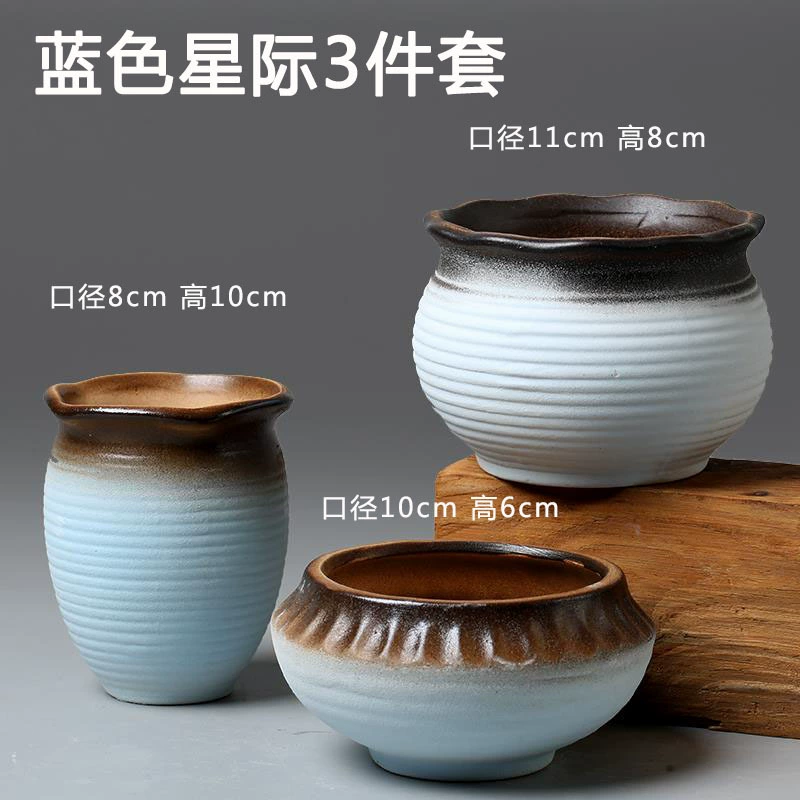 Creative Ceramic Flower Pot, Handmade Factory Direct, Assorted Decorative Designs, Small 7–10 cm