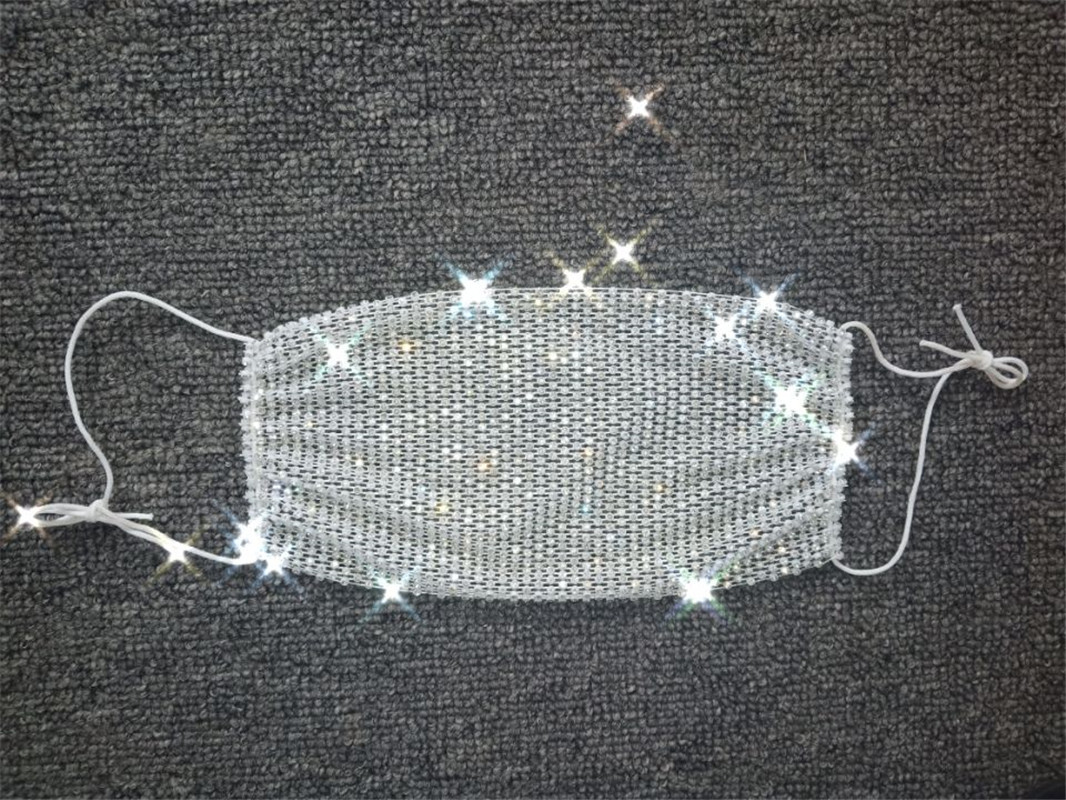 Masque en maille scintillante pour femme, très populaire en 2024, Z1207_voghion.com