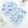 Children's cotton bamboo pijama, set, uniform, suitable for teen