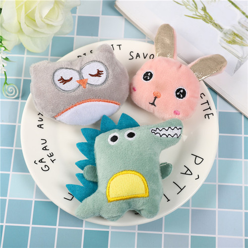 Korean version of cotton-filled animal mobile phone pendant cartoon plush brooch cute diy semi-finished products accessories clothing accessories