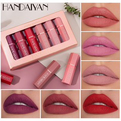 Cross-border Amazon e-commerce product HANDAIYAN 6-piece matte matte lipstick lipstick set wholesale foreign trade
