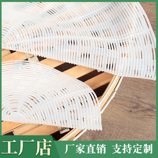 Pure Silicone Steamer Pad Steamer Cloth Steamed Bun Steamer Steamer Cloth Thickened Big Bun Pad Non-stick Non-oil Brush