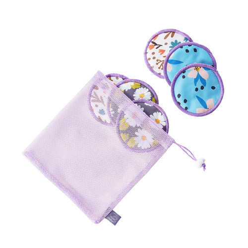 Elinfant's new anti-overflow nursing pads 10cm are more suitable for mothers, washable solid color printed nursing pads