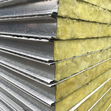 厂家直销外墙保温复合夹心板泡沫墙板 岩棉彩钢岩棉夹芯板泡沫板
