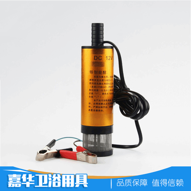 厂家供应车载电动微型抽油泵 微型油泵 柴油汽油自吸油泵