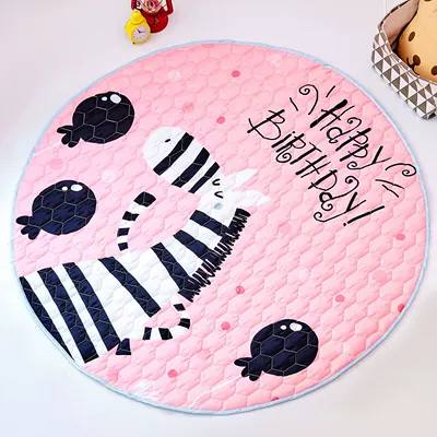 Avtomobil döşəmə paspasları: Thickened Baby Play Mat - pink-pony-15-m-diameter-15-m-diameter