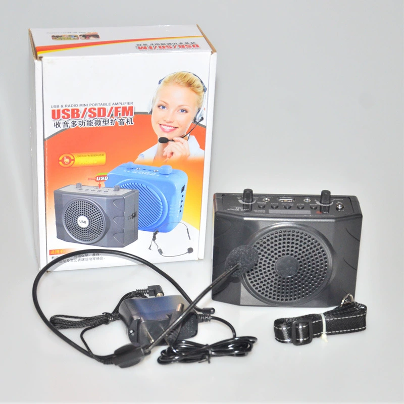 Портативный многофункциональный Bluetooth-динамик Little Bee с усилителем, радио и микрофоном для онлайн-обучения и использования в торговом центре