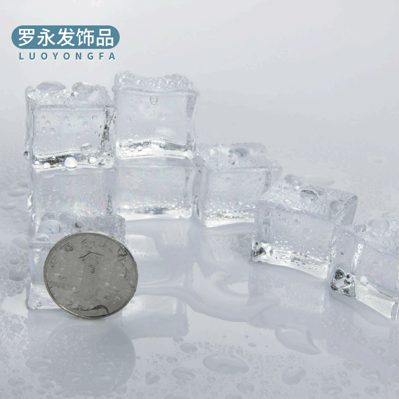 acrylic plastic square transparent photography props