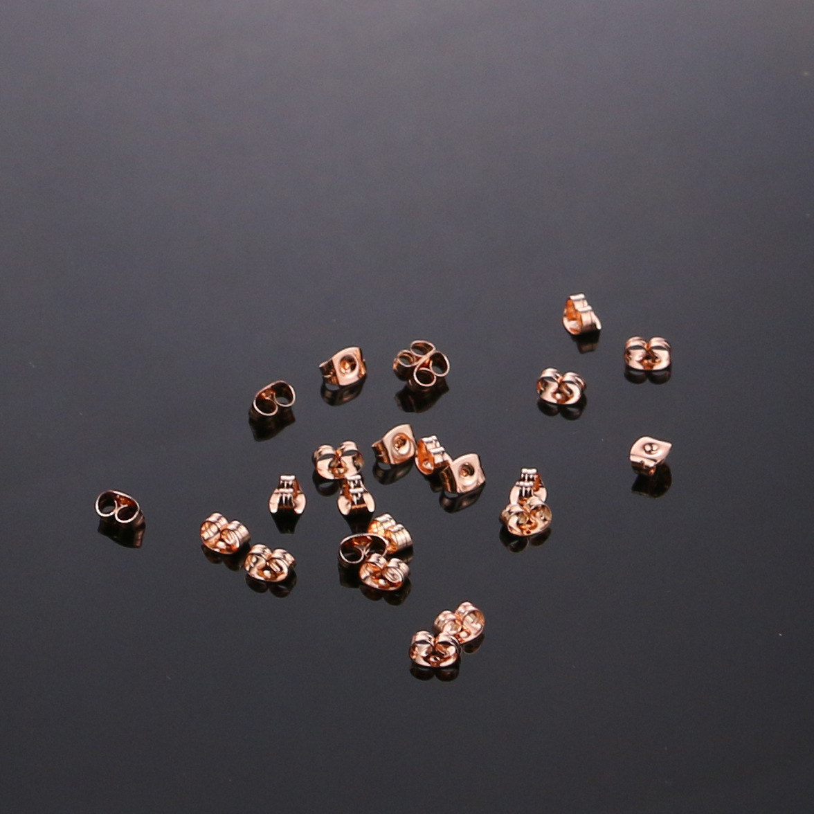 Acero inoxidable oído plug ear Stud accesorios mariposa hebilla plata oro rosa DIY accesorios de joyería hechos a mano