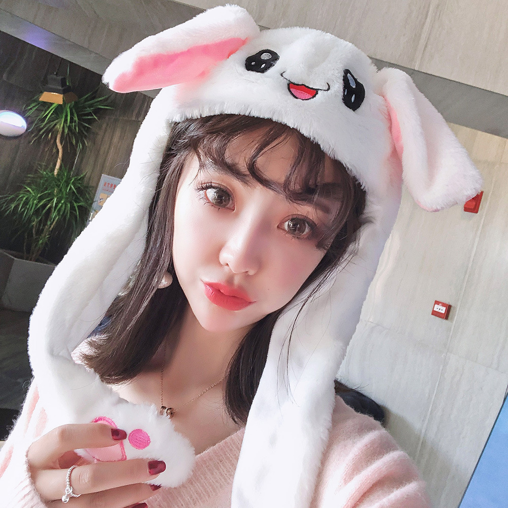 Детская плюшевая мультяшная шапка, кролик, популярно в интернете, семейный стиль