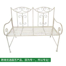 欧式户外休闲家具公园广场双人椅铁艺沙发靠背长凳批发