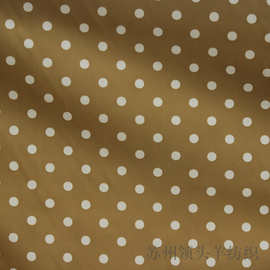 厂家供应高密圆点印花平纹190T涤塔夫家纺布料服装里布涤塔夫